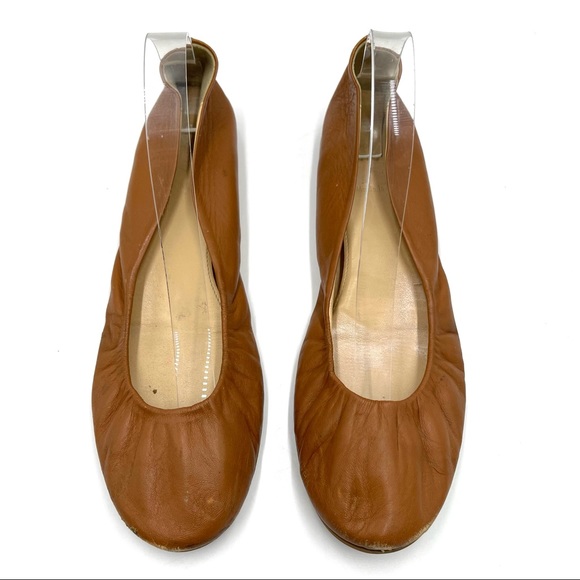 J. Crew brown leather ballet flats size 10 - Picture 3 of 8